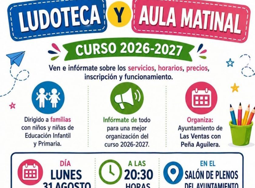 Ludoteca y Aula Matinal 2026- 2027