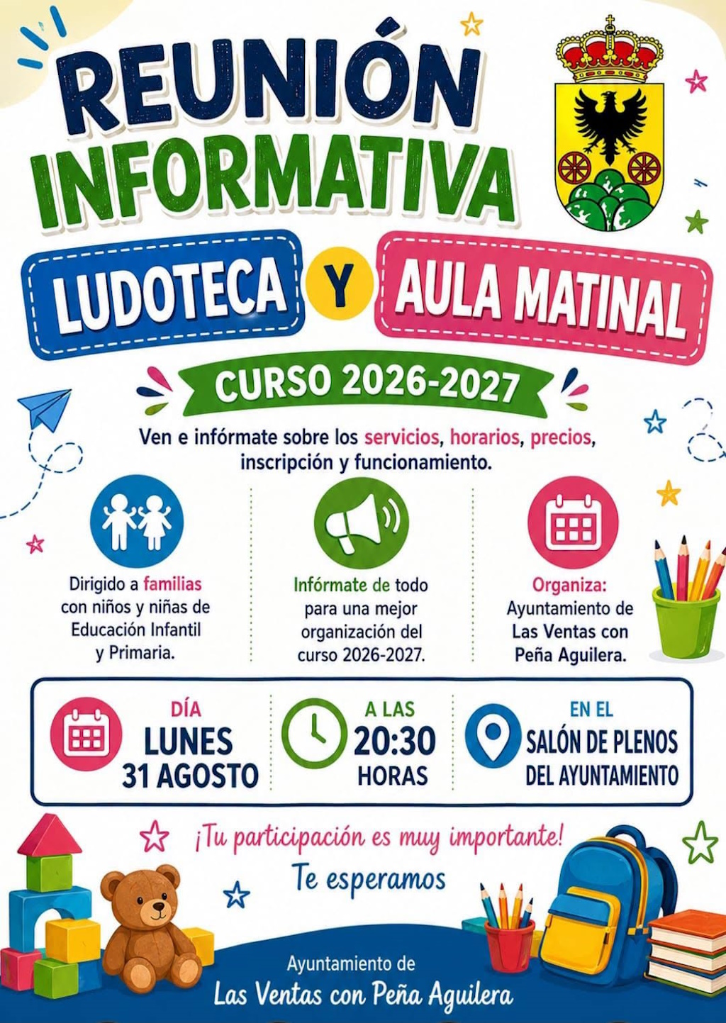 Ludoteca y Aula Matinal 2026- 2027