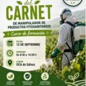 CURSO DE RENOVACIÓN DEL CARNET DE MANIPULADOR DE PRODUCTOS FITOSANITARIOS