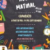 AULA MATINAL Y MEDIODÍA EN SEPTIEMBRE