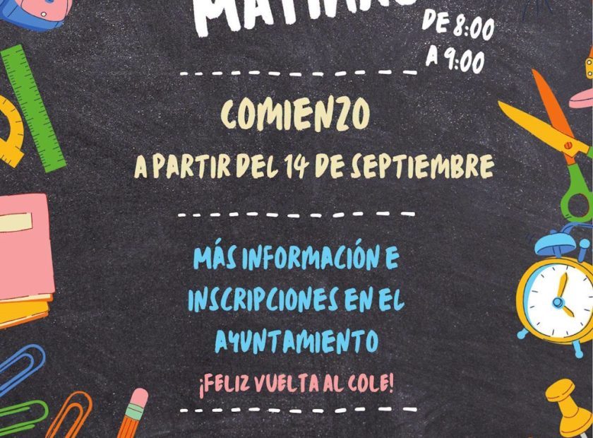 Aula matinal septiembre