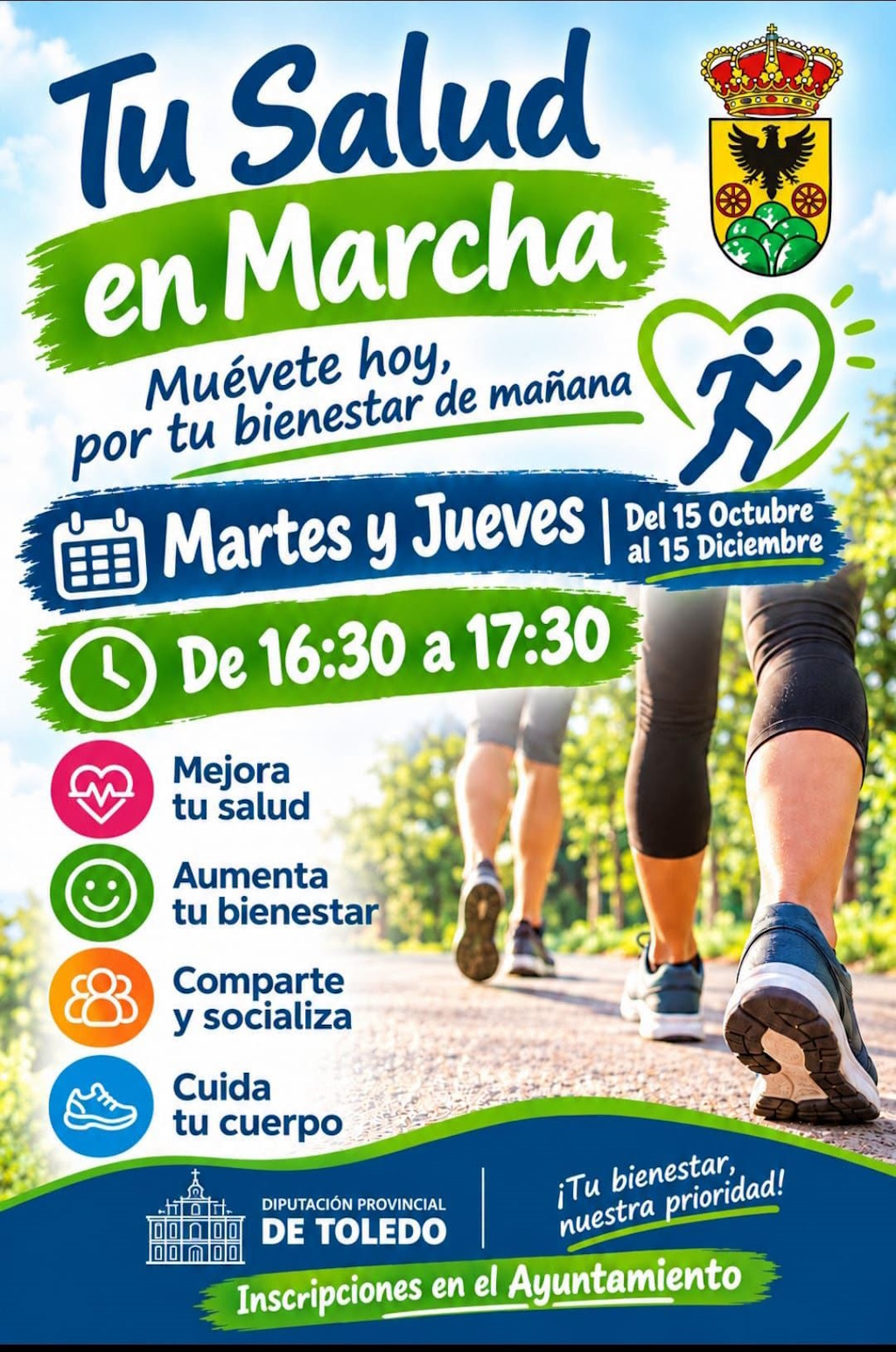 Cartel Tu salud en Marcha 2026-2027