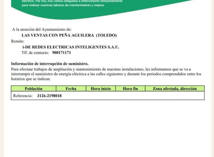 Corte luz 1