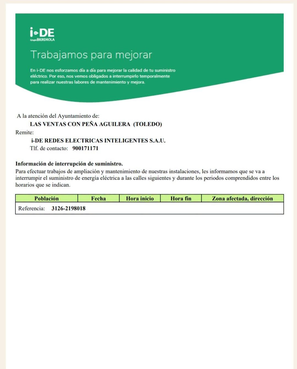 Corte luz 1