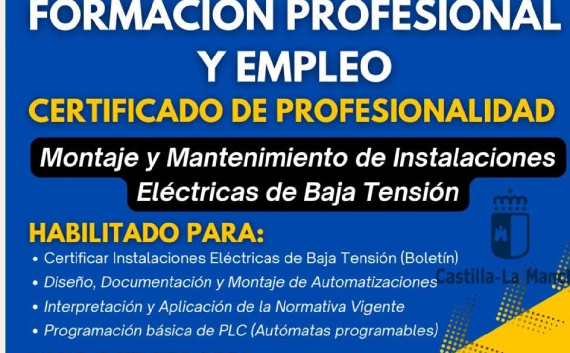 Montaje y Mantenimiento de instalaciones de baja tensión