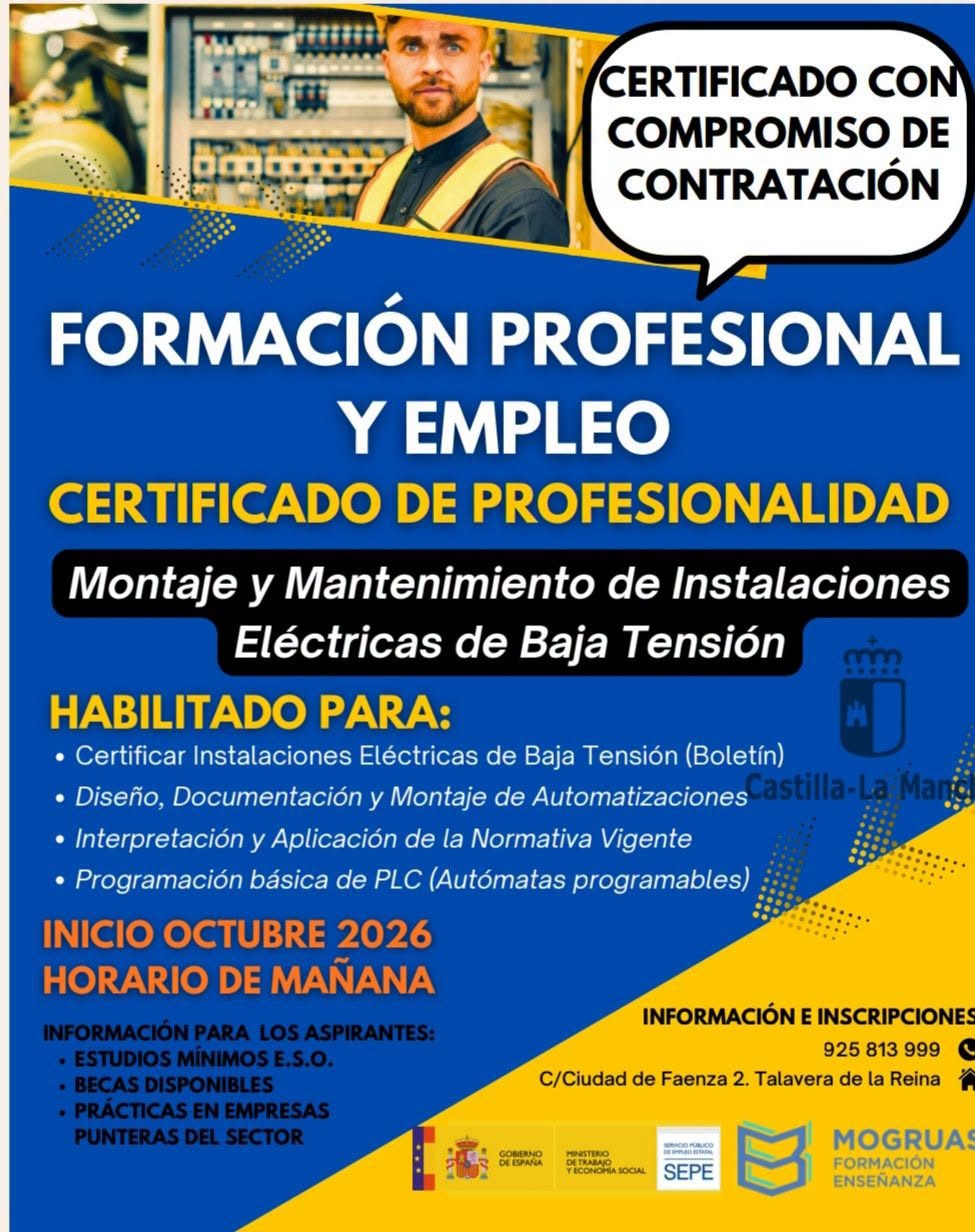 Montaje y Mantenimiento de instalaciones de baja tensión