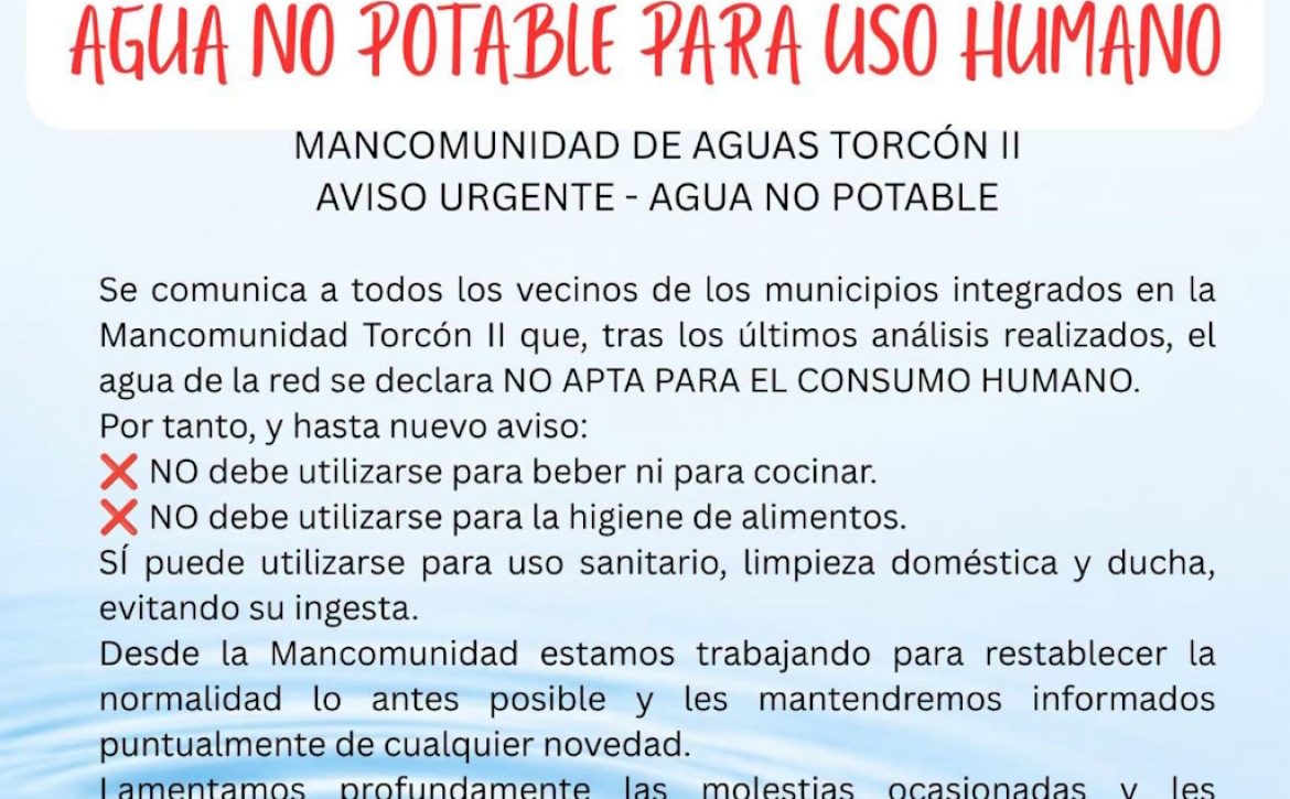 Agua no potable