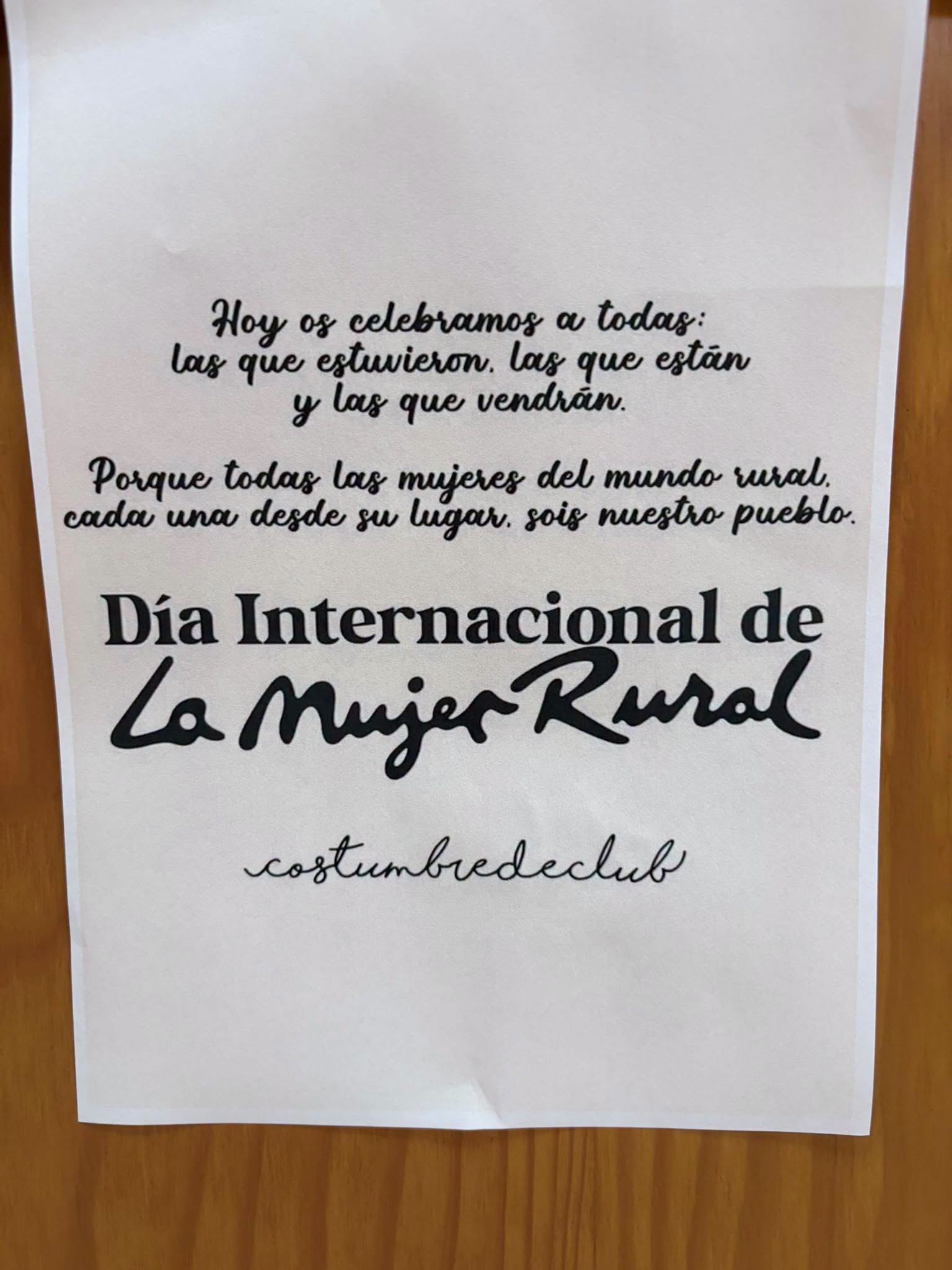 Día de la Mujer Rural