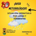 AEMET INFORMA ALERTA POR LLUVIAS